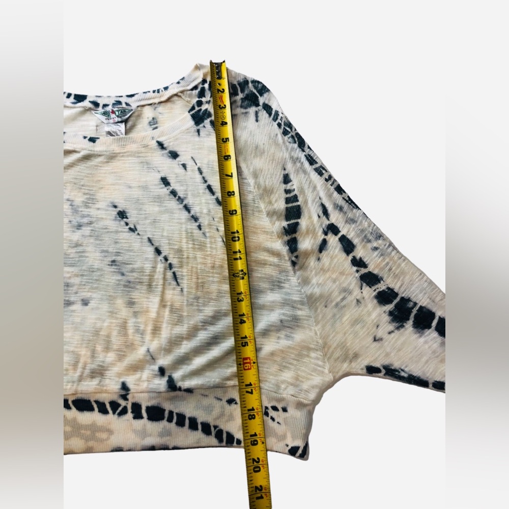 Hard Tail Forever Boho Hippie Pane Raglan Sleeve Velour Tie Dye Top Small - Picture 7 of 10